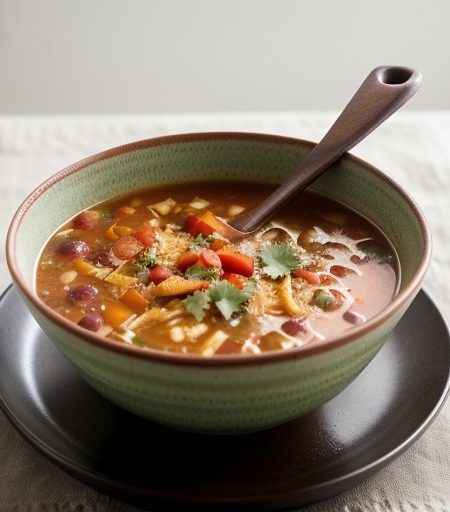 Quick Mexican Chicken Tortilla Soup recipe image