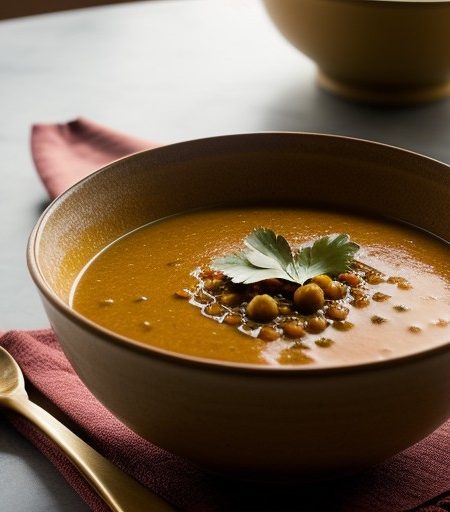 Quick Moroccan-Style Lentil Soup recipe image