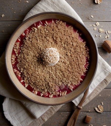 Quick Rhubarb Crisp recipe image