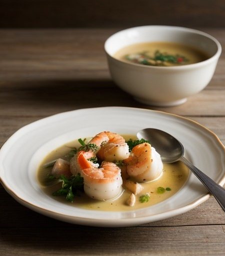 Quick Seafood Newberg recipe image