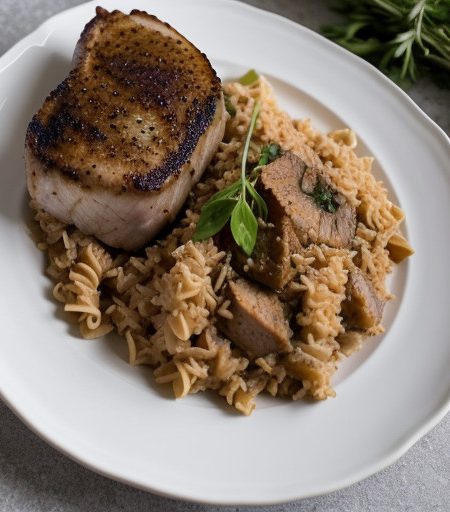 Quick Spanish Rice & Pork Chops recipe image