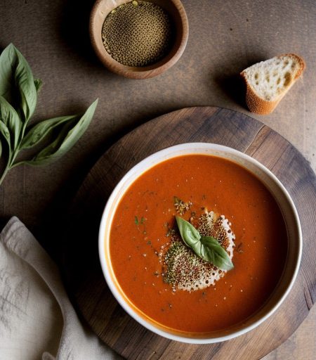 Quick Tomato & Basil Soup recipe image