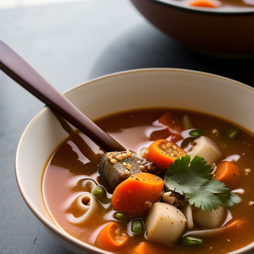 Quick Tomato-Noodle Soup recipe image