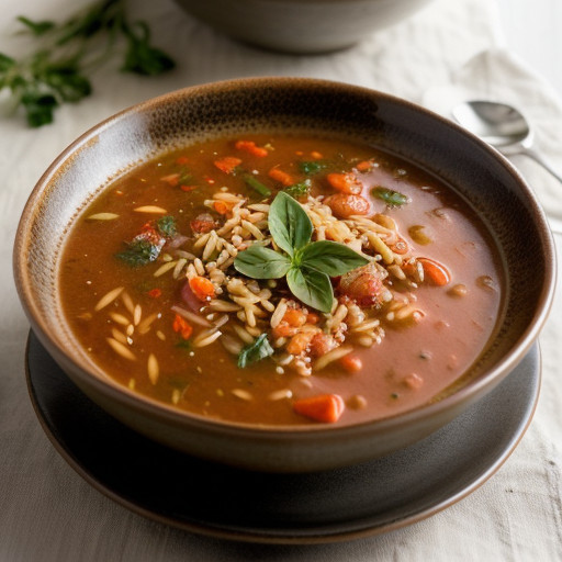 Quick Tomato-Orzo Soup recipe image
