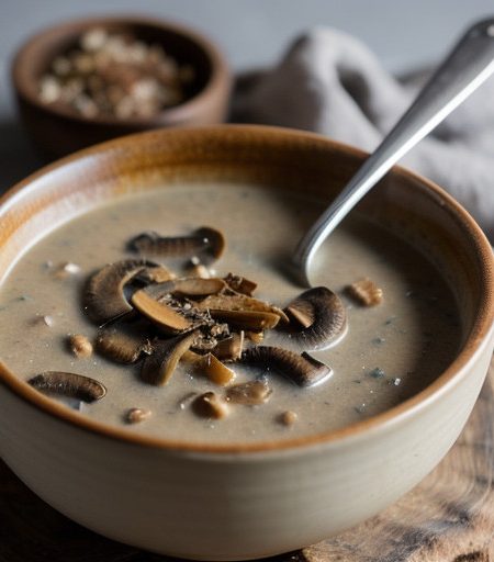 Quick Wild Mushroom Soup recipe image