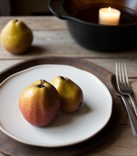 Quinces in Syrup - Ayva Tatlisi recipe image
