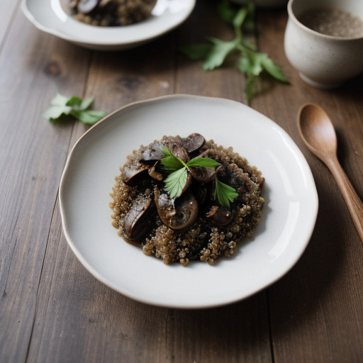 Quinoa With Shiitake Gravy recipe image