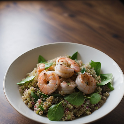 Quinoa and Shrimp Salad recipe image