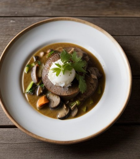 Rabbit, Andouille Sausage and Wild Mushroom Gumbo recipe image