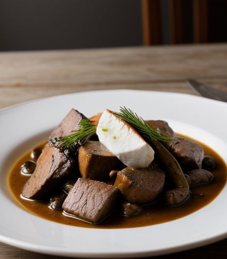 Rabbit Bourguignon recipe image