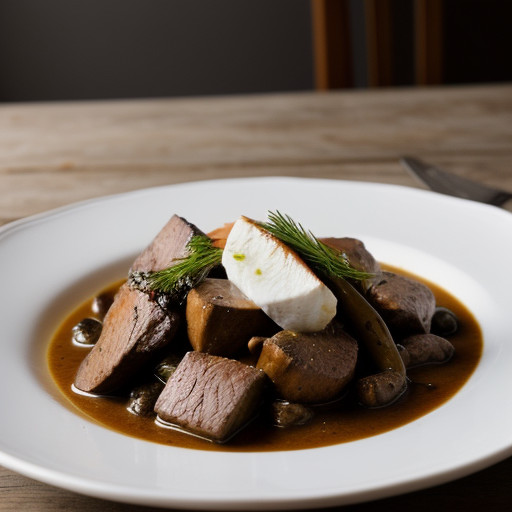Rabbit Bourguignon recipe image