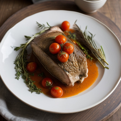 Rabbit With Tomatoes and Herbs recipe image