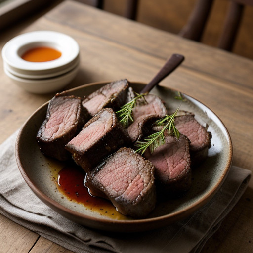 Rack of Lamb W/ Sun-Dried Cherry Sauce & Pars recipe image
