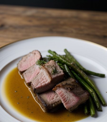 Rack of Lamb With Bacon Vinaigrette recipe image