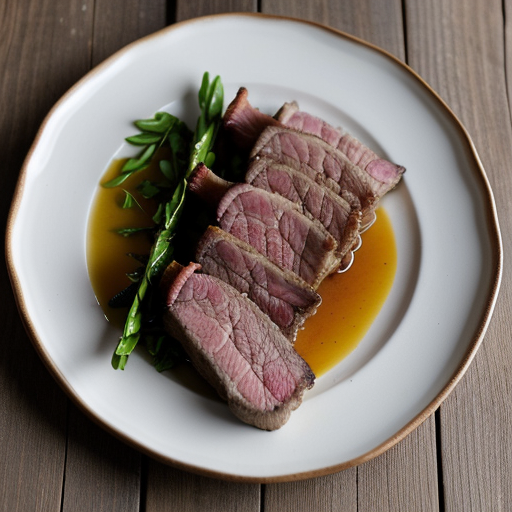 Rack of Lamb With Bacon Vinaigrette recipe image