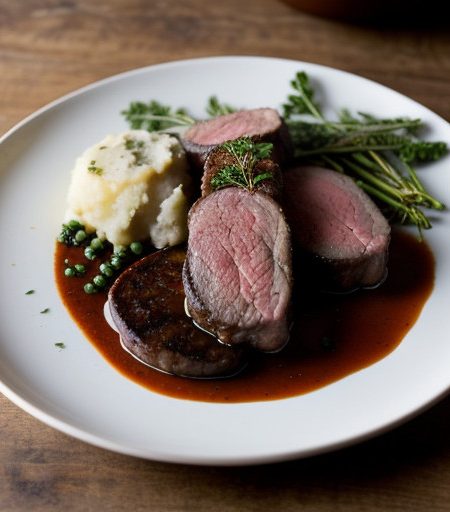 Rack of Lamb With Irish Bangers & Mash recipe image