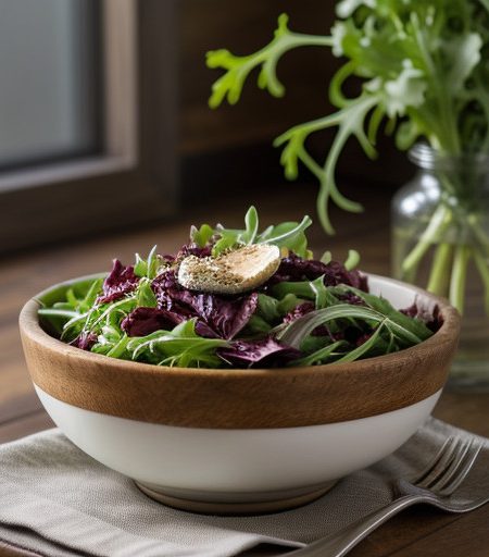 Radicchio~ Fennel & Arugula Salad With Gorg recipe image