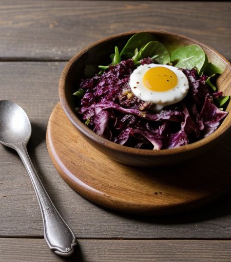 Radicchio & Greens With Hot Dressing recipe image