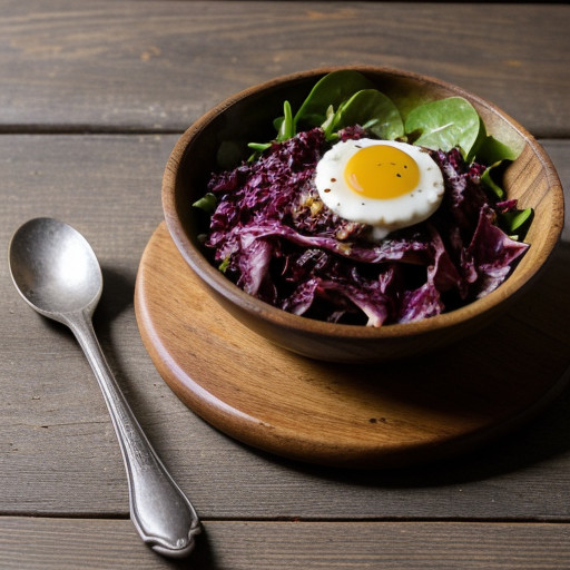 Radicchio & Greens With Hot Dressing recipe image