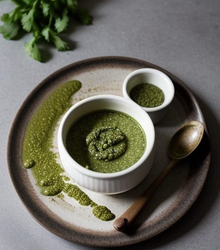 Rahk Pahk Che-Gratiem-Prik (Cilantro Pesto recipe image