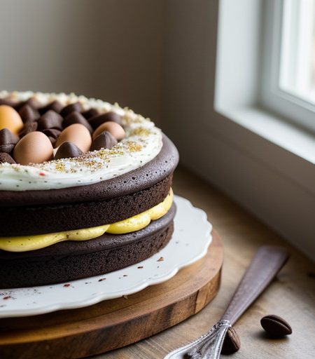 Rainbow Chocolate Cake Lite recipe image
