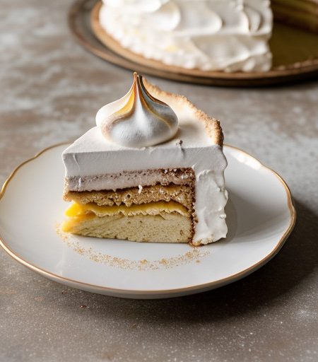 Rainbow Meringue Torte recipe image