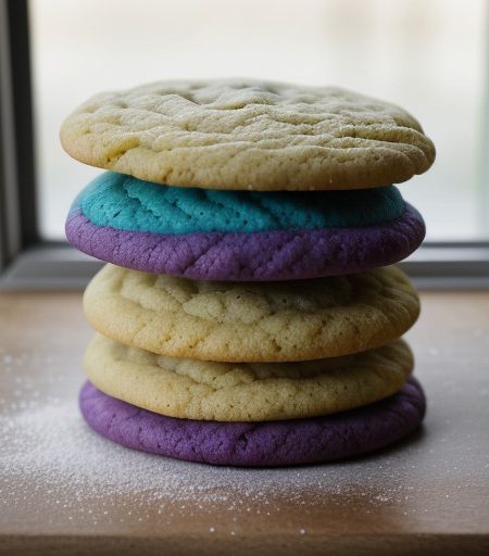 Rainbow Ribbons Refrigerator Cookies recipe image