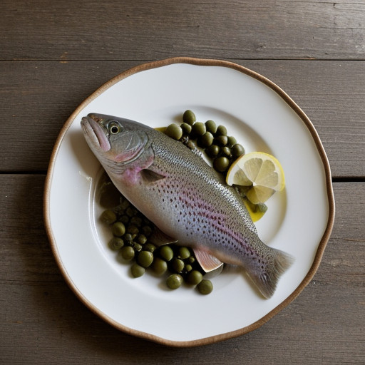 Rainbow Trout With Lemon Capers~ & Brown Bu recipe image