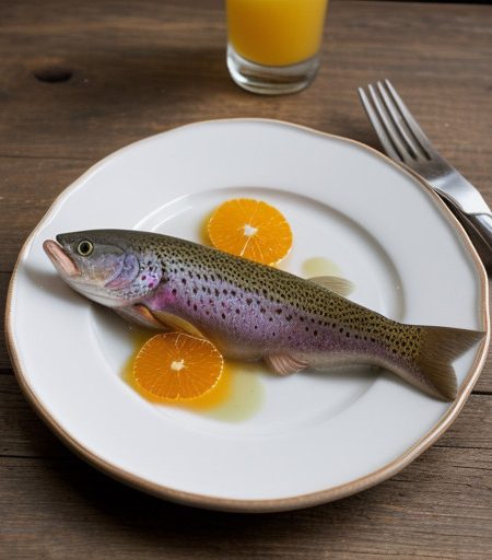 Rainbow Trout With Orange Vinaigrette recipe image