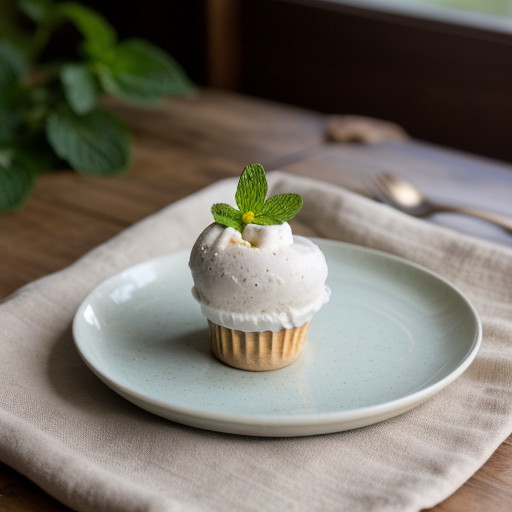 Raisin Mint Ice-Cream recipe image