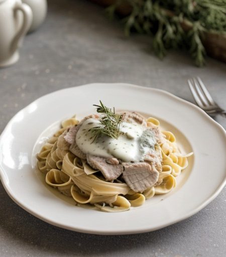 Ranch Noodles With Turkey recipe image