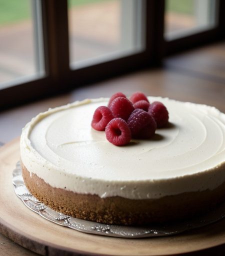 Raspberry Almond Cheesecake recipe image