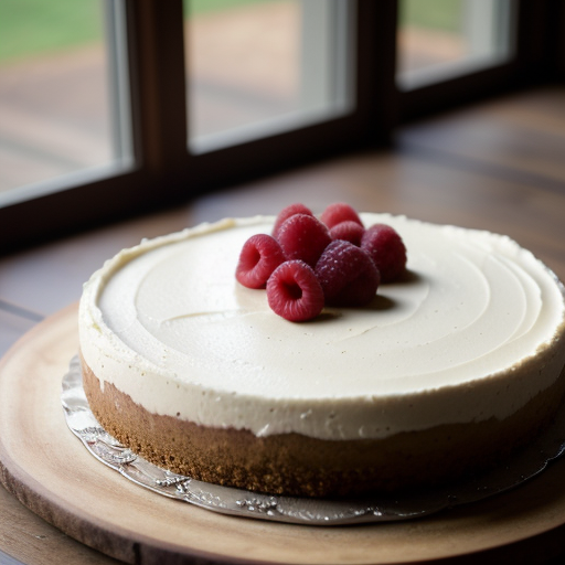 Raspberry Almond Cheesecake recipe image