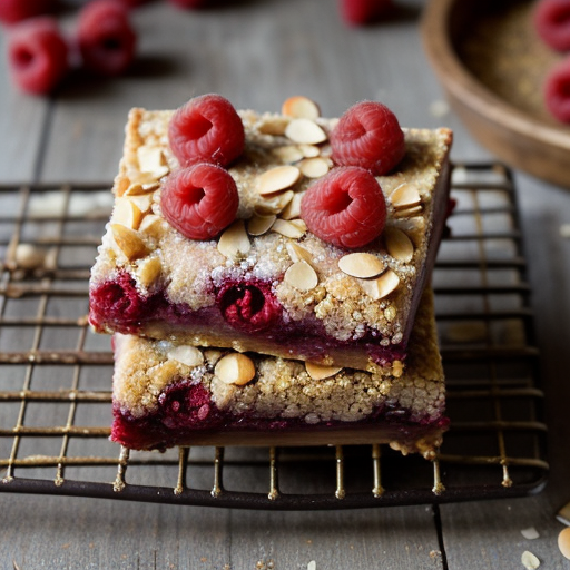 Raspberry Almond Christmas Bars recipe image