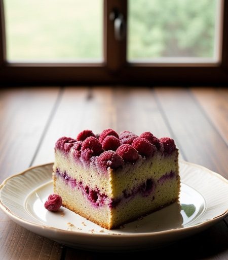 Raspberry-Almond Coffeecake recipe image