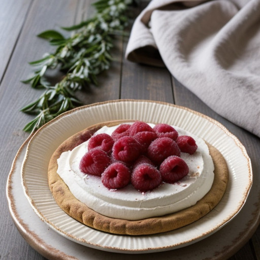 Raspberry Almond Kiss Dessert Pizza recipe image
