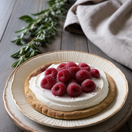 Raspberry Almond Kiss Dessert Pizza recipe image