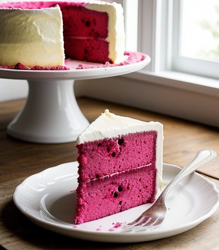 Raspberry Angel Cake recipe image