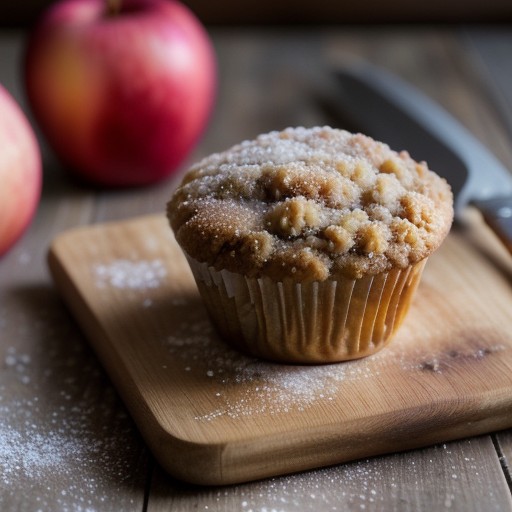 Raspberry Apple Streusel Muffins recipe image