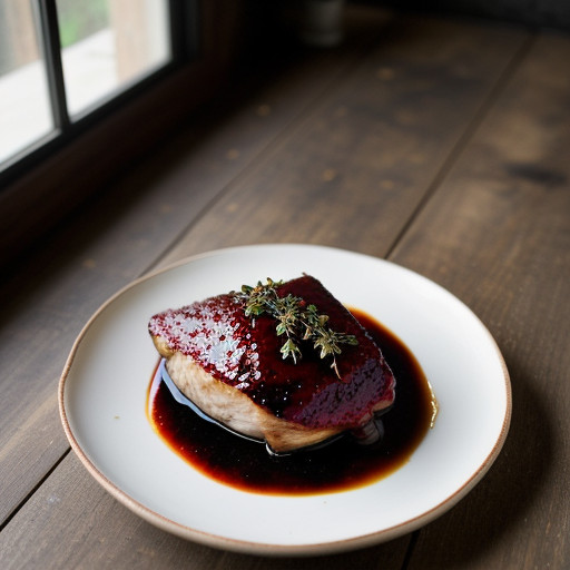 Raspberry-Balsamic Glazed Chicken recipe image