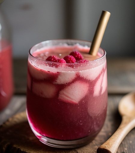 Raspberry Champagne Punch (Borden recipe image