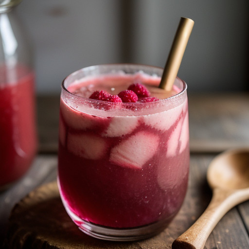 Raspberry Champagne Punch (Borden recipe image