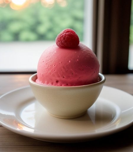 Raspberry-Champagne Sorbet recipe image