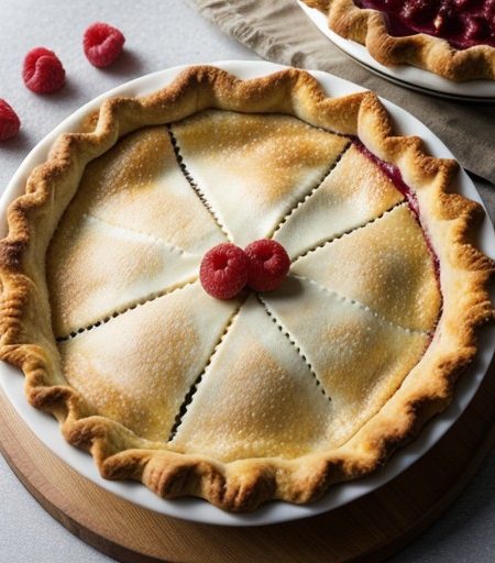 Raspberry Cheese Pie recipe image