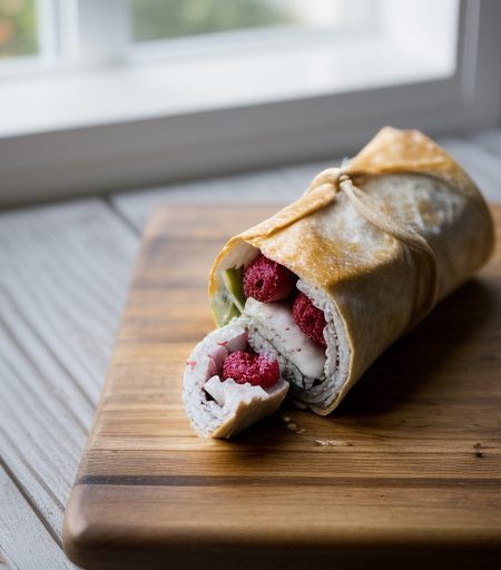 Raspberry Chicken Roll-Ups recipe image