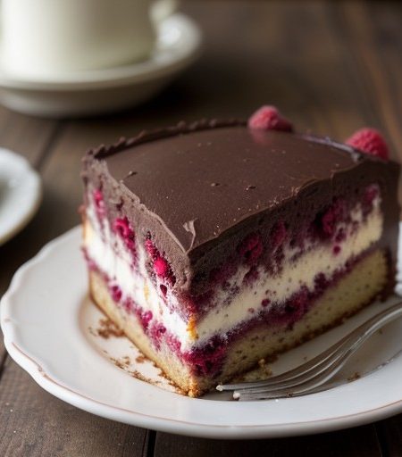 Raspberry-Chocolate Coffee Cake recipe image