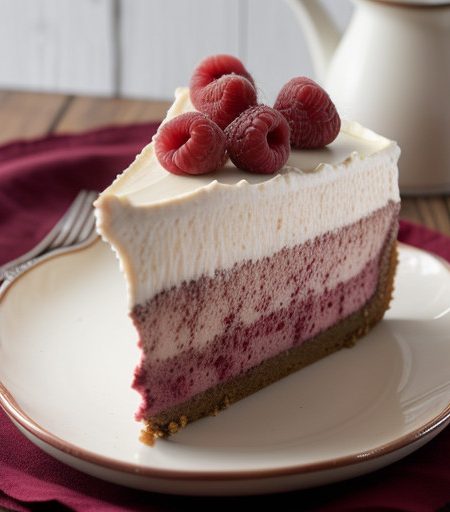 Raspberry Chocolate Swirl Cheesecake recipe image