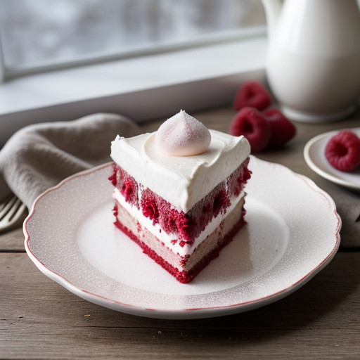 Raspberry Cream Gateau recipe image