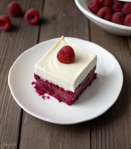 Raspberry Divinity Squares recipe image