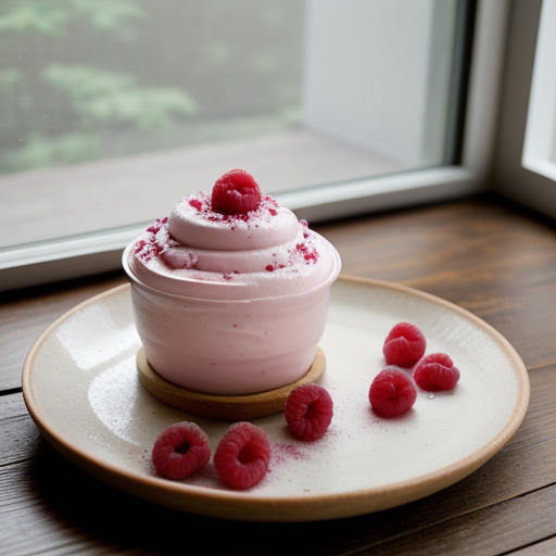 Raspberry Frozen Yogurt recipe image